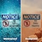 Signmission No Thru Traffic OSHA Notice Sign, Plastic, 14in W x 10in L, 2PK OS-2PACK-NS-P-1014-L-16199 - alternate 8